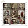 karnawał, teatr, klaun, arlekin, pierrot, kolumbina, doktor, maska wenecka, kostium, vintage, cyrk, marionetka, retro